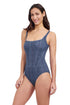 Gottex Profile By Gottex Isabelle Embroidered Square Neck One Piece